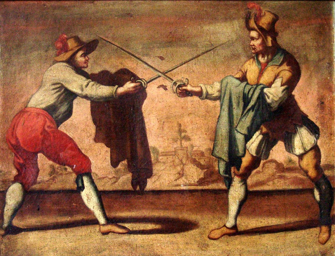 Leonardo Tola combatte a Granada, olio su tela fine '700